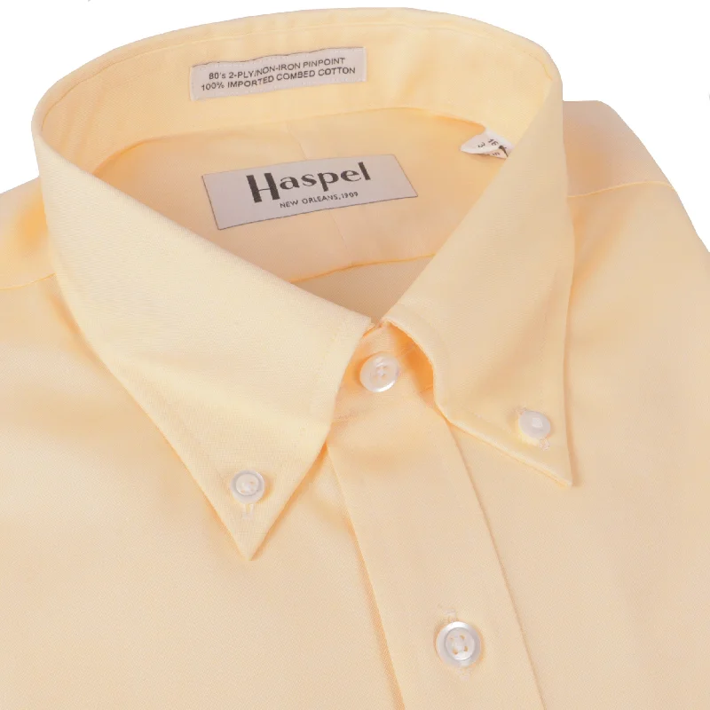 Howard Maize (Regular Fit) Pinpoint Oxford Dress Shirt - Button Down Dynamic Men's Glow