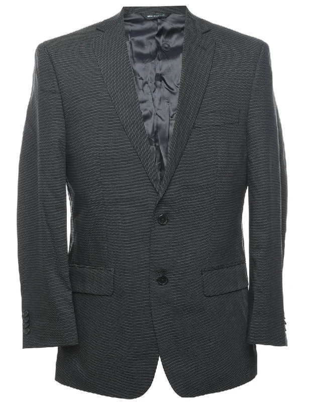 Black Classic Blazer - L Cclassic Men's Tweed