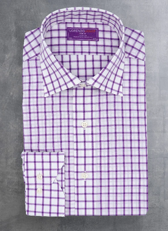 Maxwell in Purple Check Shirt Dynamic Men's Moto