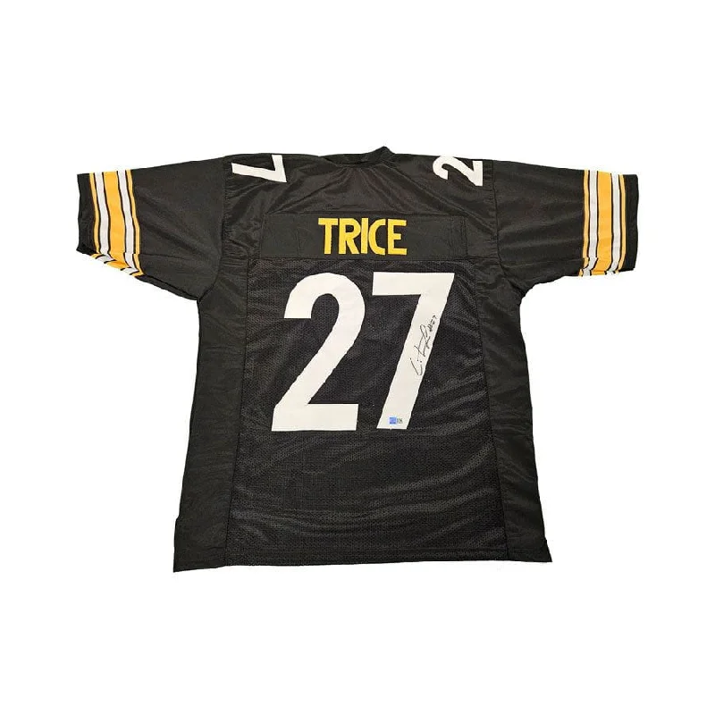 Cory Trice Signed Custom Black Football Jersey Elegant Men's Cashmere