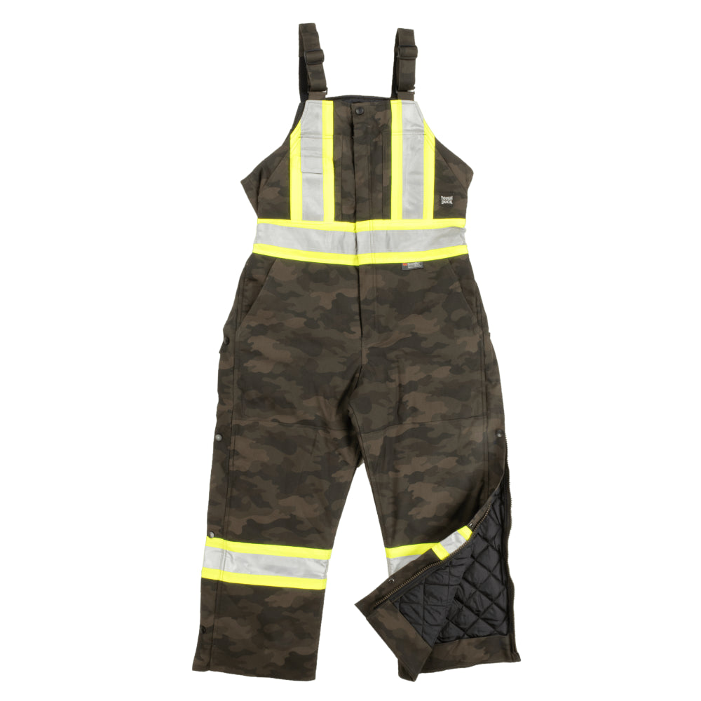 Tough Duck® Hi Vis Camo Flex Duck Safety Overall - X-Back - ANSI Class 1 - SB03 Traditional Men's Wool