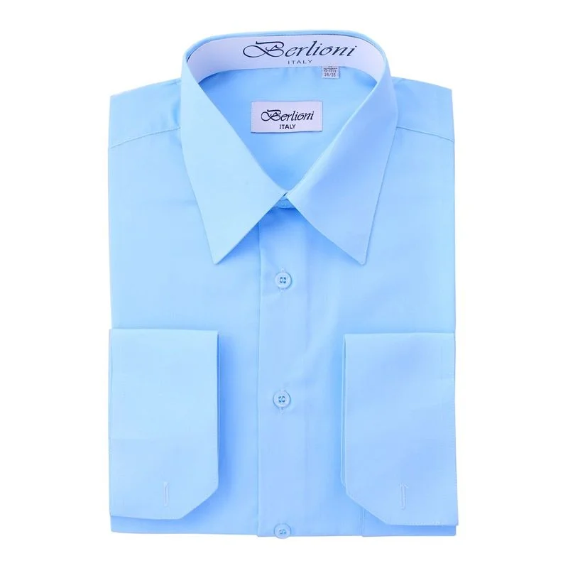 French Convertible Shirt | N°204 | Light Blue Minimalist Men's Casual 