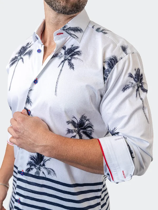 Fibonacci NuitPalm White Sporty Men's Athleisure 