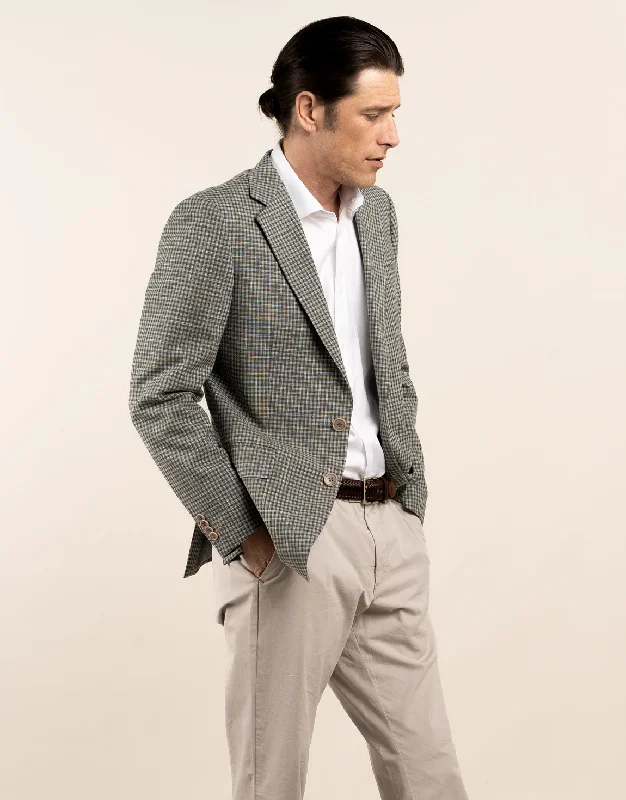 Hawker Green Guncheck Blazer Dynamic Men's Glow