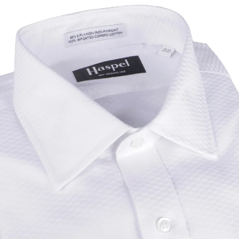 Prytania (Regular Fit) Tuxedo Shirt Modern Men's Geometric