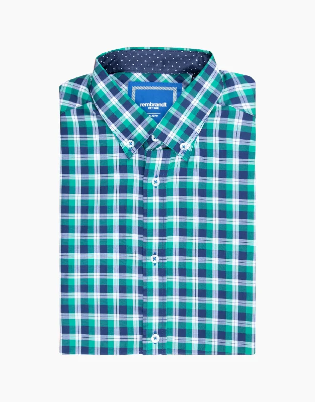 Ohope Green Check Shirt Tough Men's Tactical