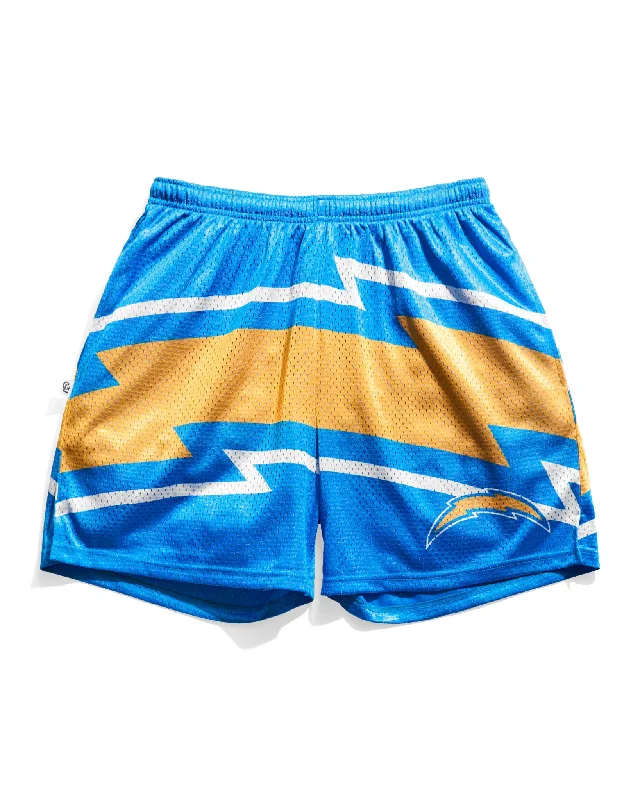 Los Angeles Chargers Big Logo Retro Shorts Laid