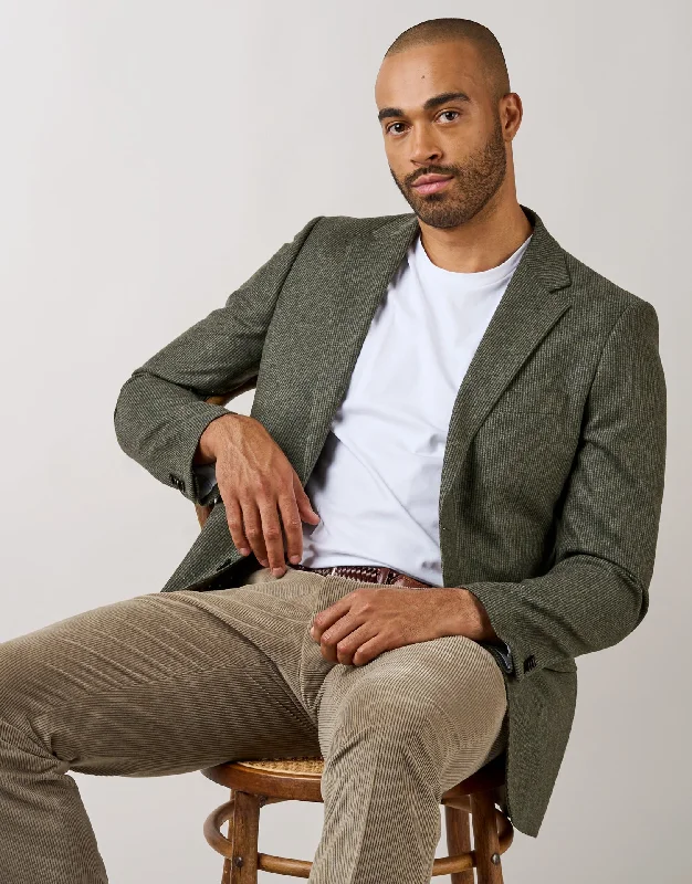 Hawker Green Check Blazer Modern Men's 