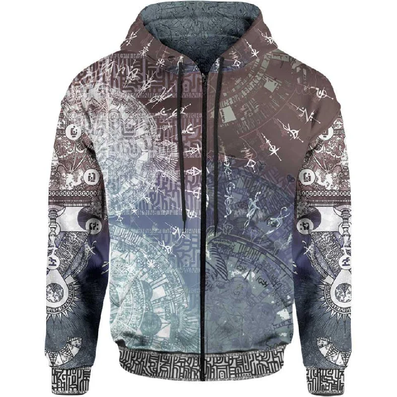 Alchemy Zip Hoodie Trendy Men's Scandinavian