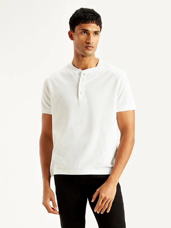 Men's Textured Regular Fit T-Shirt Vacation