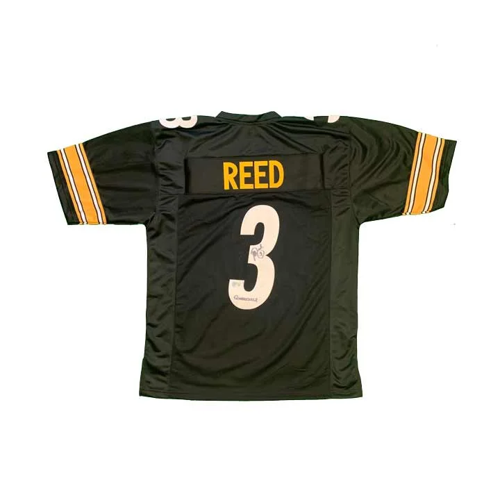 Jeff Reed Signed Custom Home Jersey with Quadzilla Minimalist Men's Casual 