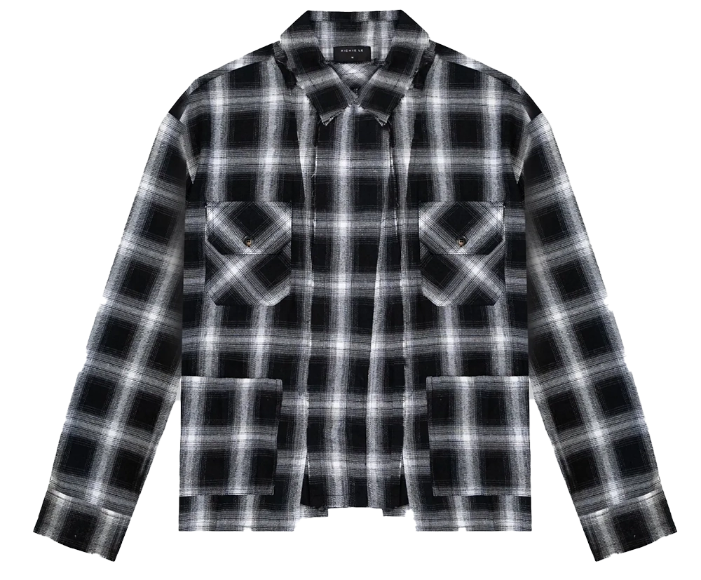 RICHIE LE VINTAGE FLANNEL BLACK/CREAM - RLCFW23-009 Confident Men's High