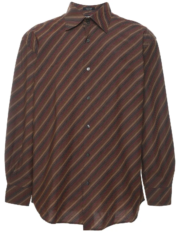 Striped Shirt - L Unique Men's Patch