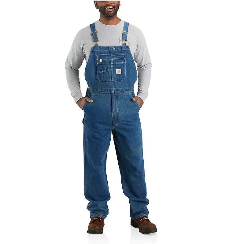 Carhartt Loose Fit Denim Bib Overall - 104672 Refined Men's European