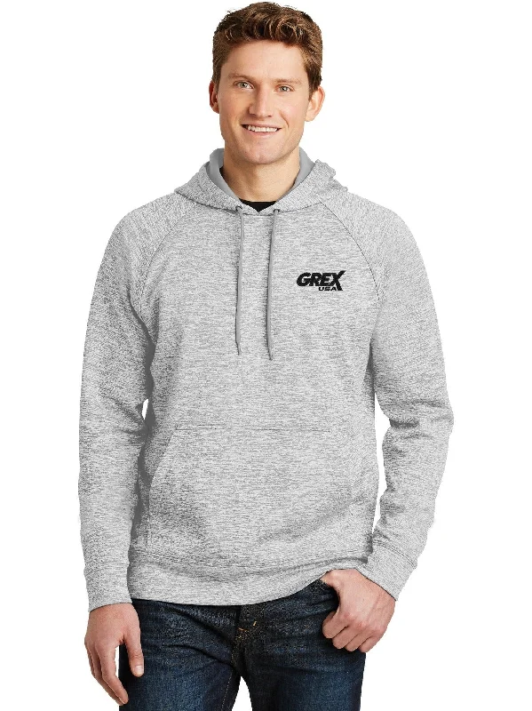 Sport-Tek PosiCharge Electric Heather Fleece Hooded Pullover Sophisticated Men's French