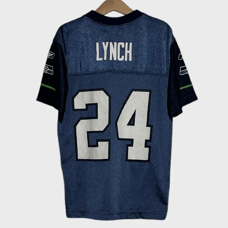 Marshawn Lynch Seattle Seahawks Jersey Youth S Polished Men's Silk