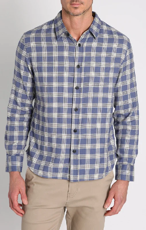 Manor 6oz Stretch One Pocket Flannel Shirt Beach