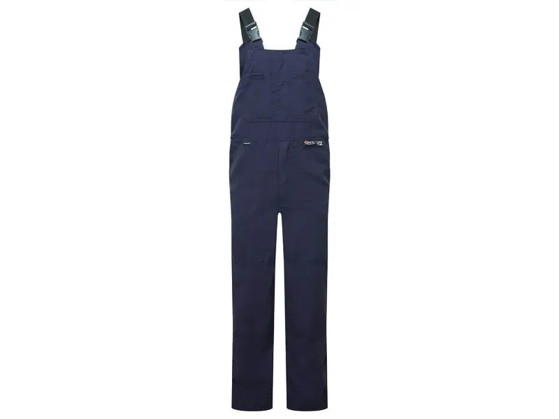 Portwest® Westex DH Antistat Flame Resistant Bib Pants - Zipper - Navy - IDHP122 Practical Men's Quick