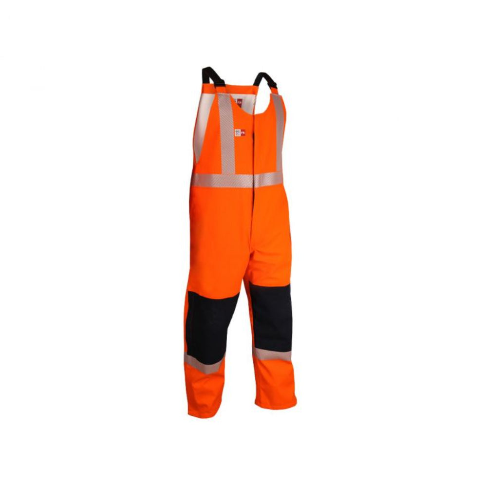 Big Bill® Hi-Vis 100% Waterproof Flame Resistant (FR) Rain Bib Overall - ATPV 29 - 98MTSV Polished Men's Satin