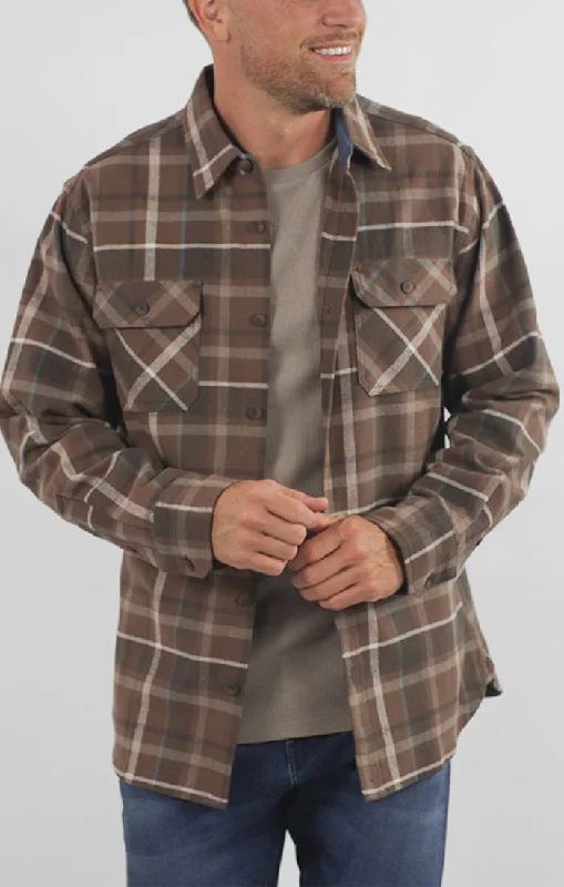 BROWN PLAID BRAWNY