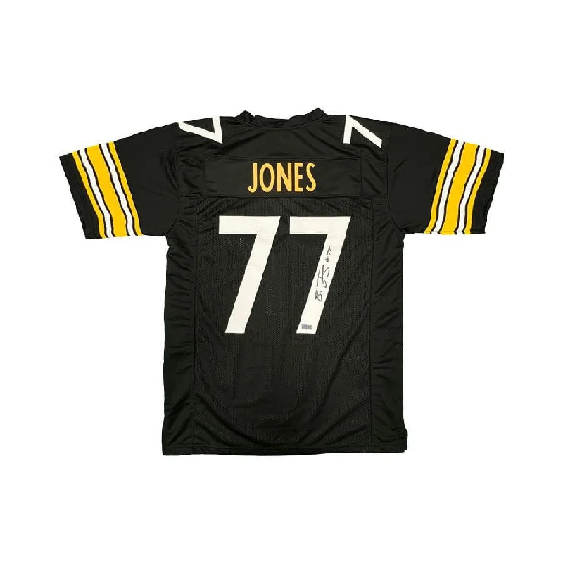 Broderick Jones Signed Custom Black Football Jersey Luxurious Men's High