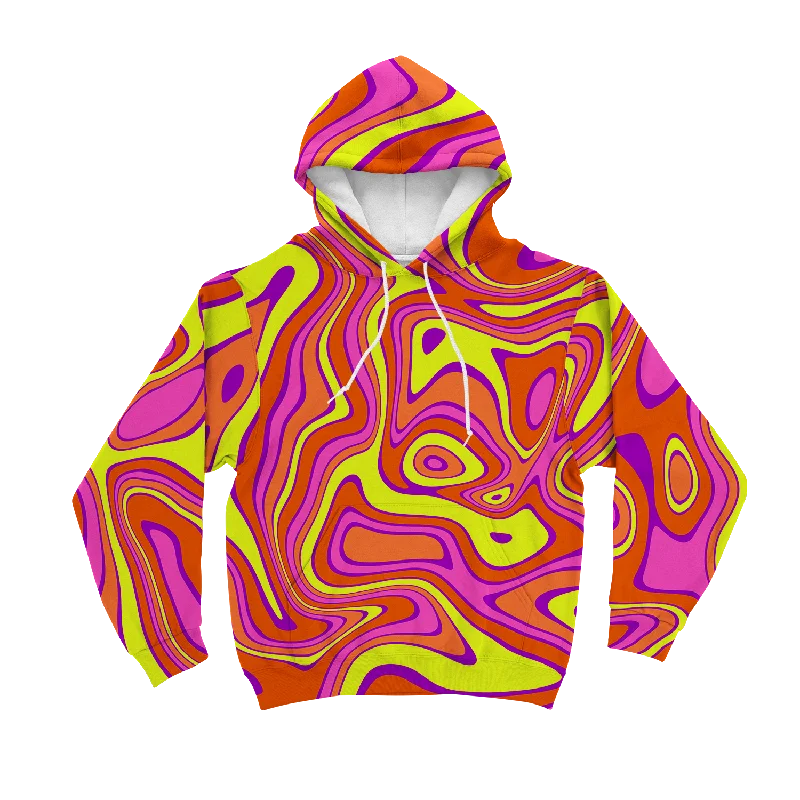 Acid All Over Print Unisex Hoodie Relaxed Men's Beach