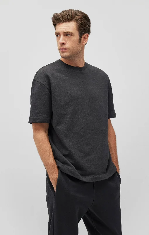 DROP SHOULDER T-SHIRT IN PIRATE BLACK Tough Men's Military