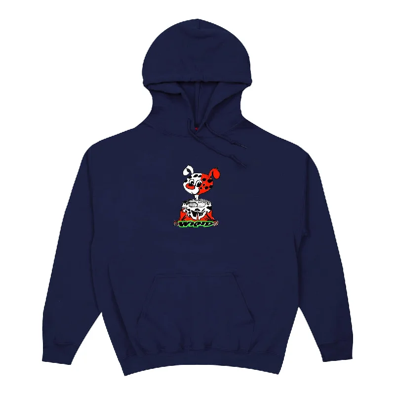 WKND Rip Torn Hoodie Navy Refined Men's Hand