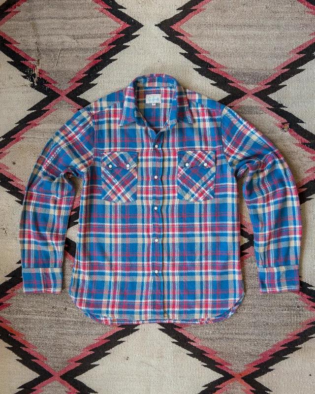 Washed Flannel Pearlsnap Shirt - Northwoods Plaid Modern Men's Tech