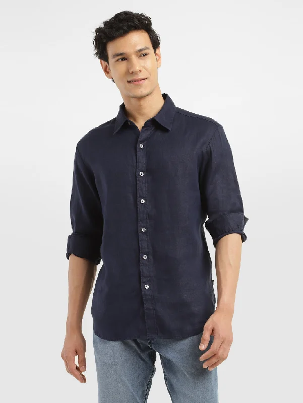 Men's Solid Slim Fit Shirt Sophisticated Men's 