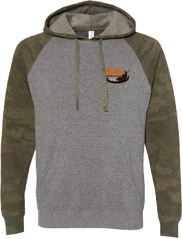 Independent Trading Co. Special Blend Raglan Hooded Sweatshirt Unique Men's Patch