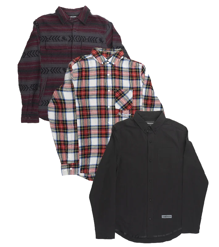 THE HUNDREDS ASSORTED L/S BUTTON DOWNS - 100LSBD09 Athletic Men's High