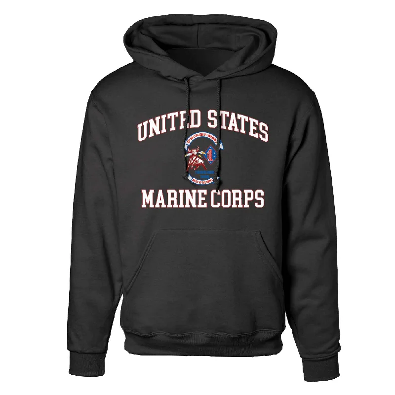 3rd Battalion 1st Marines USMC Hoodie Bold Men's Statement