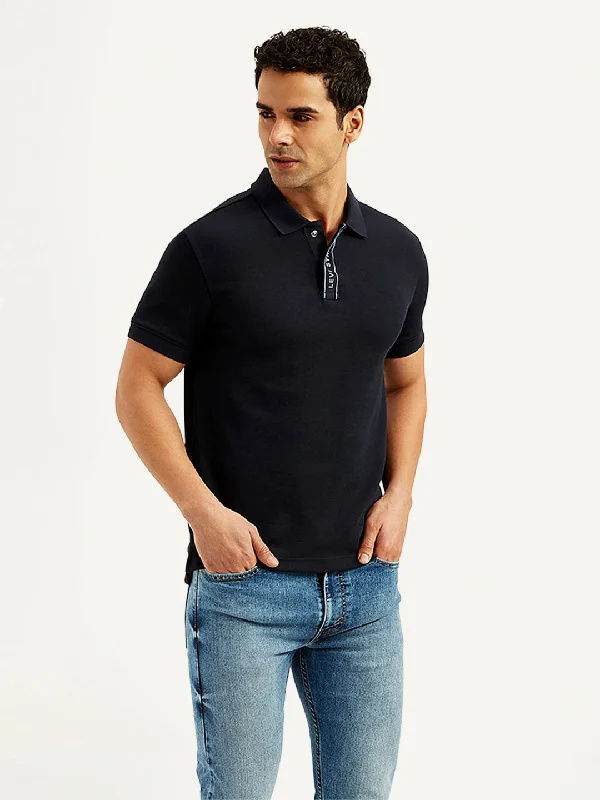 Men's Solid Slim Fit Polo T-Shirt Organic