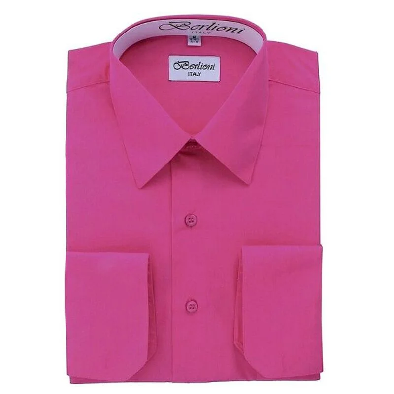 French Convertible Shirt | N°217 | Fuchsia Sharp Men's Italian