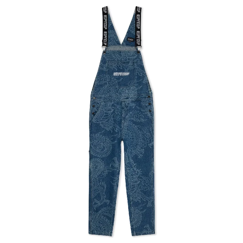 Haku Denim Overalls (Dark Wash) Tailored