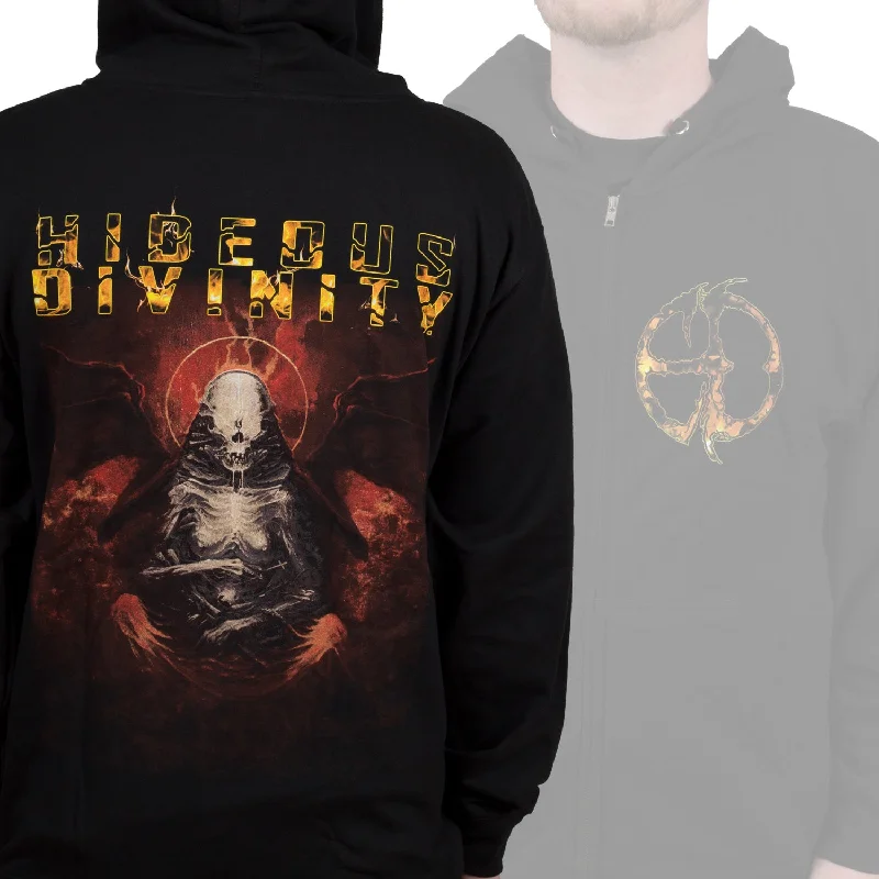 Hideous Divinity "Angel" Zip Hoodie Confident Men's Power