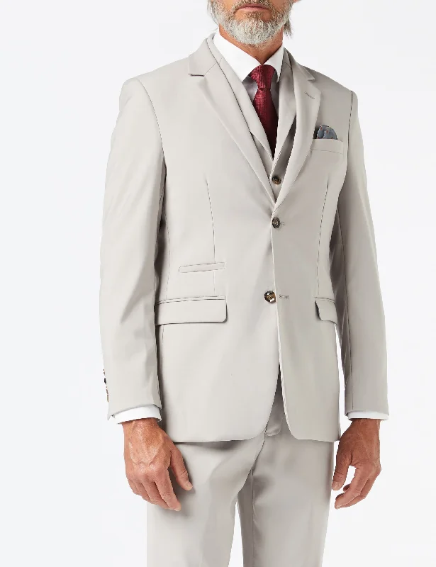 GRAHAM - BEIGE BUSINESS JACKET & WAISTCOAT Sophisticated Men's 