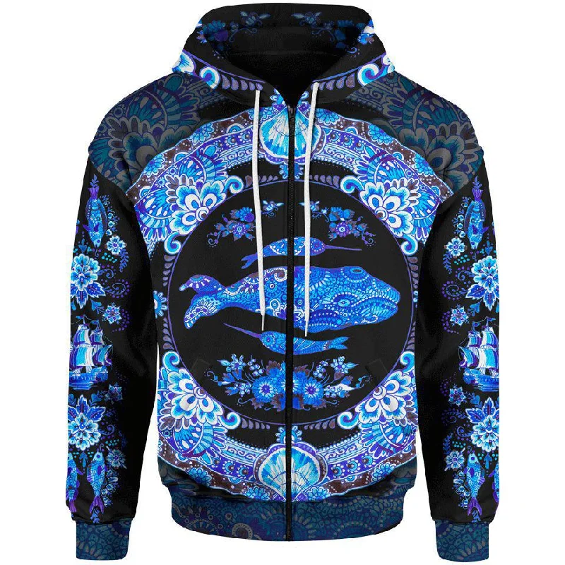 Delft Ocean Zip Hoodie Street