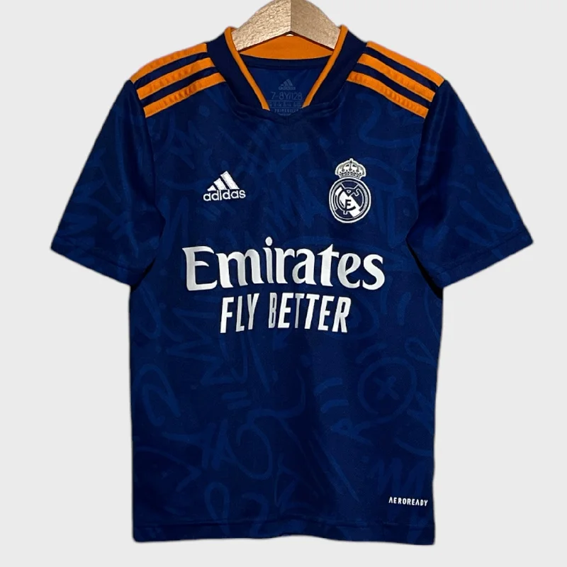 Real Madrid 2021/22 Away Jersey Youth XS Sophisticated Men's French