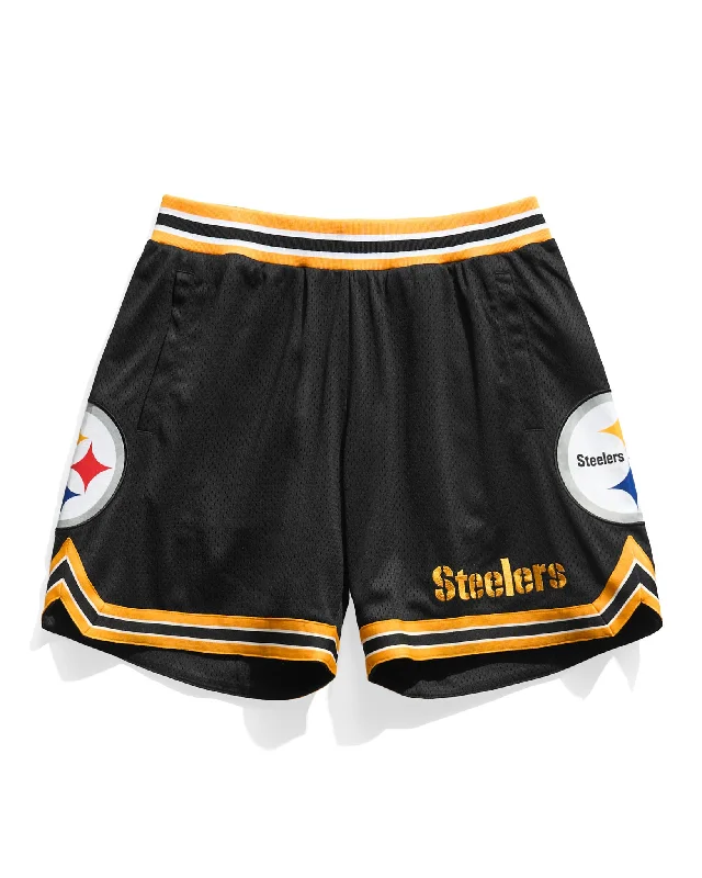 Pittsburgh Steelers Court Shorts Unique Men's Patch