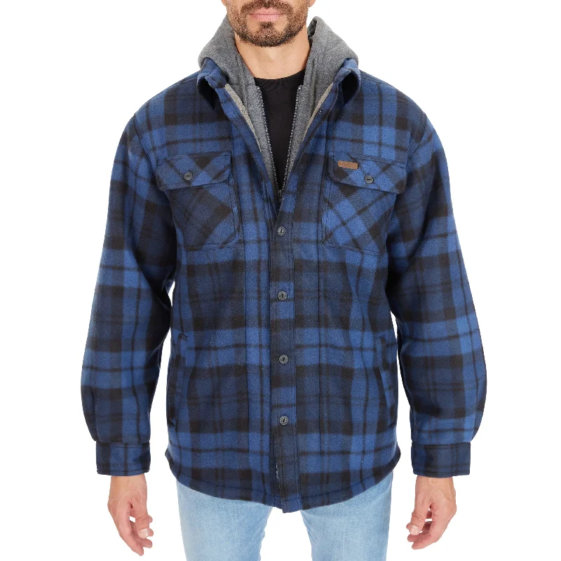 SHERPA-LINED MICROFLEECE SHIRT JACKET Street