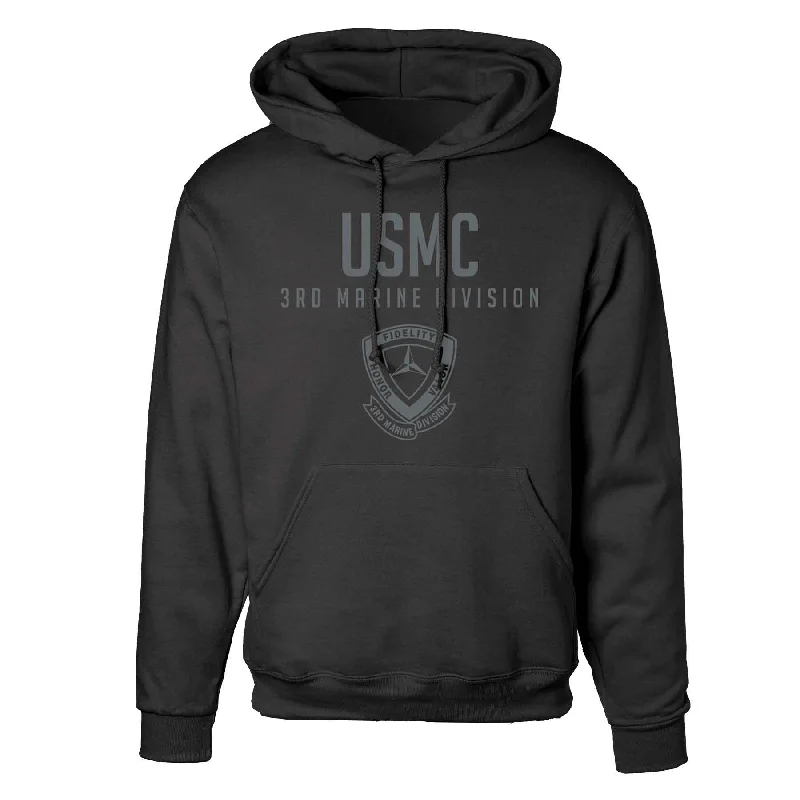 3rd Marine Division Tonal Hoodie Laid