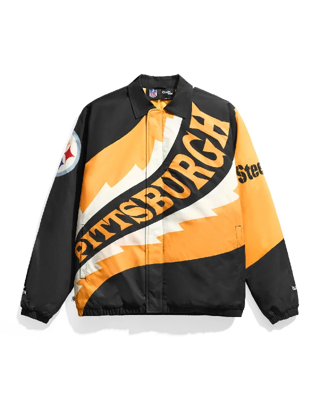 Pittsburgh Steelers Saw Blade Quilted Puffer Jacket Street