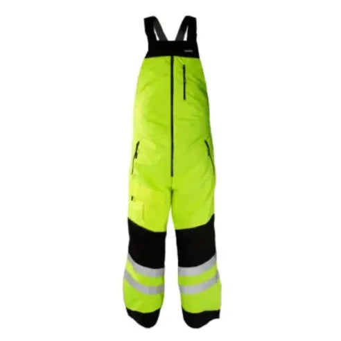 Kishigo® Premium Black Series Insulated Bib - Lime Stylish Men's Neon