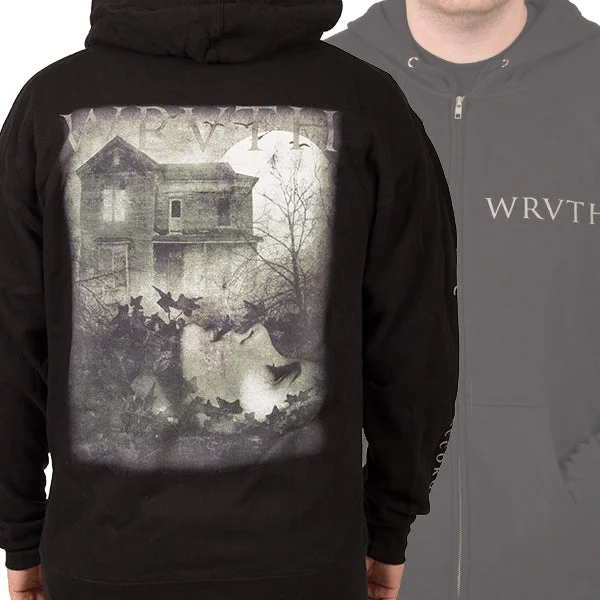 WRVTH "WRVTH" Zip Hoodie Cool Men's Distressed