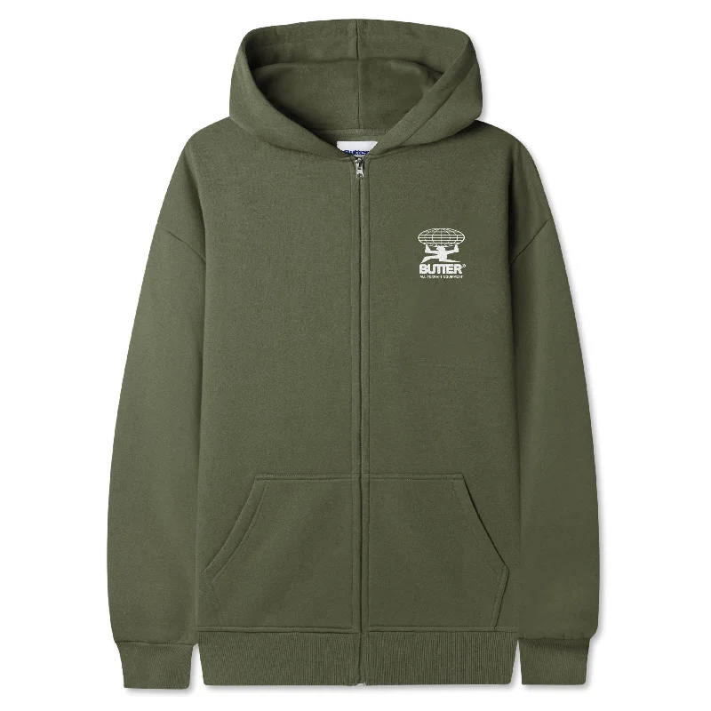 Butter Goods Terrain Zip-Thru Hood Army Tough Men's Military