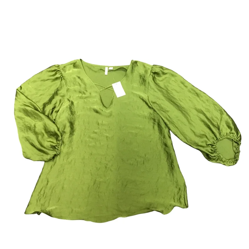 Top Long Sleeve By Cato In Green, Size: L Luxurious Men's High