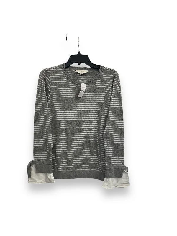 Top Long Sleeve By Loft In Striped Pattern, Size: S Practical Men's Multi