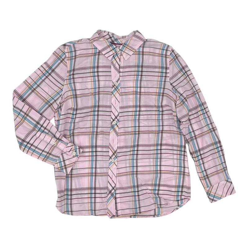 Top Ls By Talbots In Pink, Size:Sp Classic Men's Pin